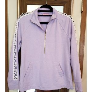 Lilly Pulitzer Lilac Verbena Lace Skipper Popover